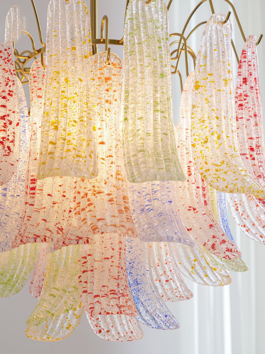 Ordelwynne Glass Chandelier-Moonnatur
