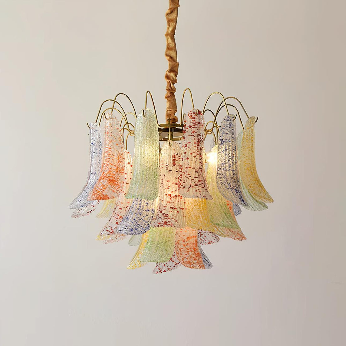 Ordelwynne Glass Chandelier-Moonnatur