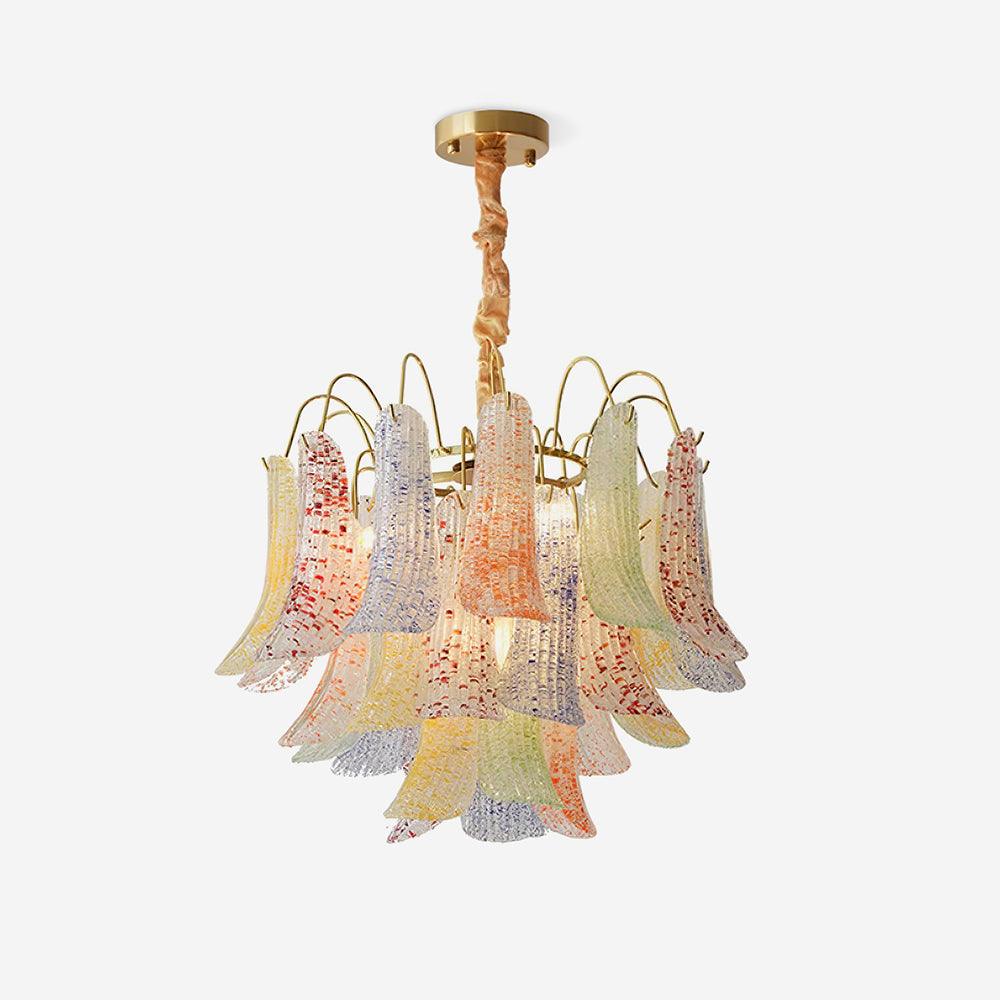 Ordelwynne Glass Chandelier-Moonnatur
