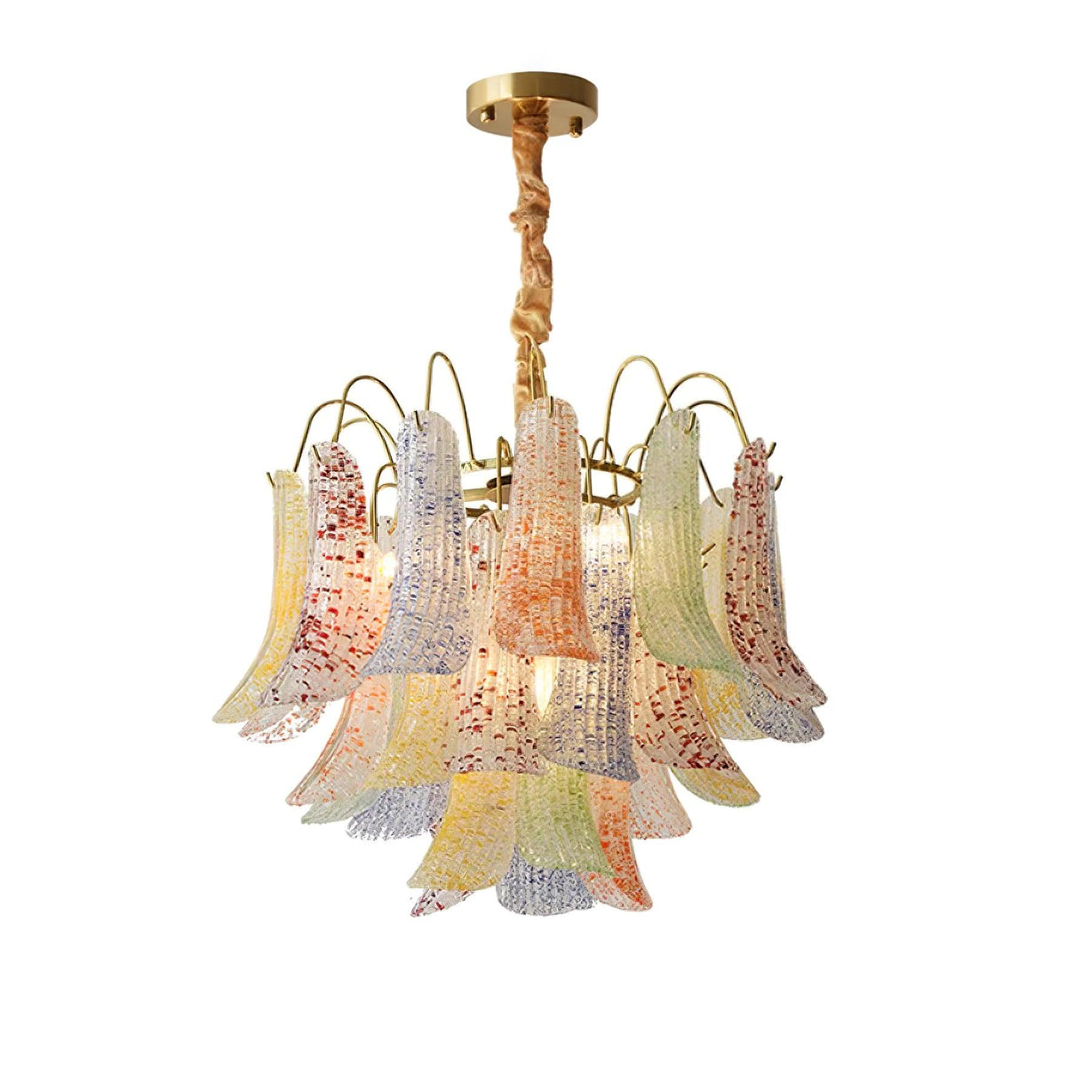 Ordelwynne Glass Chandelier-Moonnatur