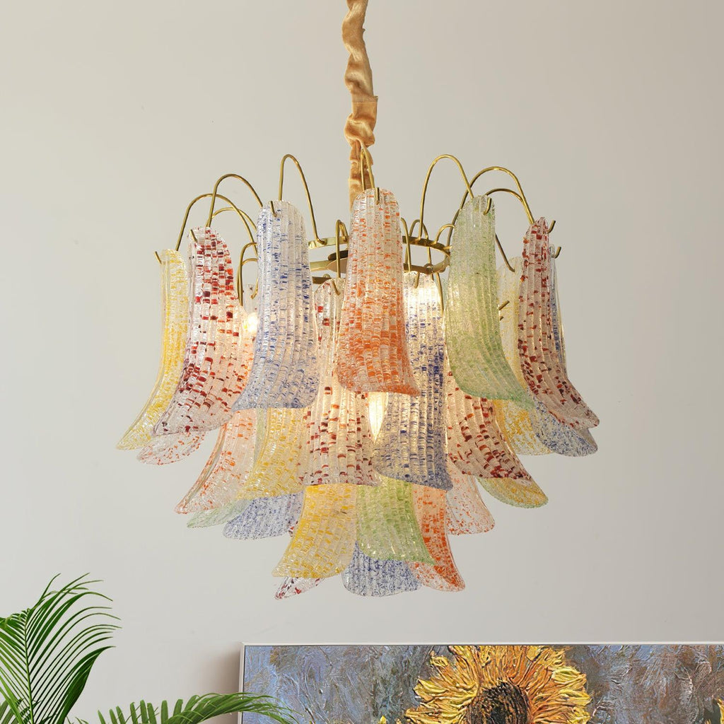 Ordelwynne Glass Chandelier-Moonnatur
