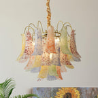 Ordelwynne Glass Chandelier-Moonnatur