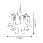 Ordelwynne Glass Chandelier-Moonnatur