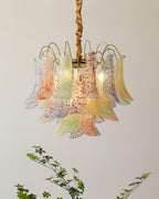 Ordelwynne Glass Chandelier-Moonnatur