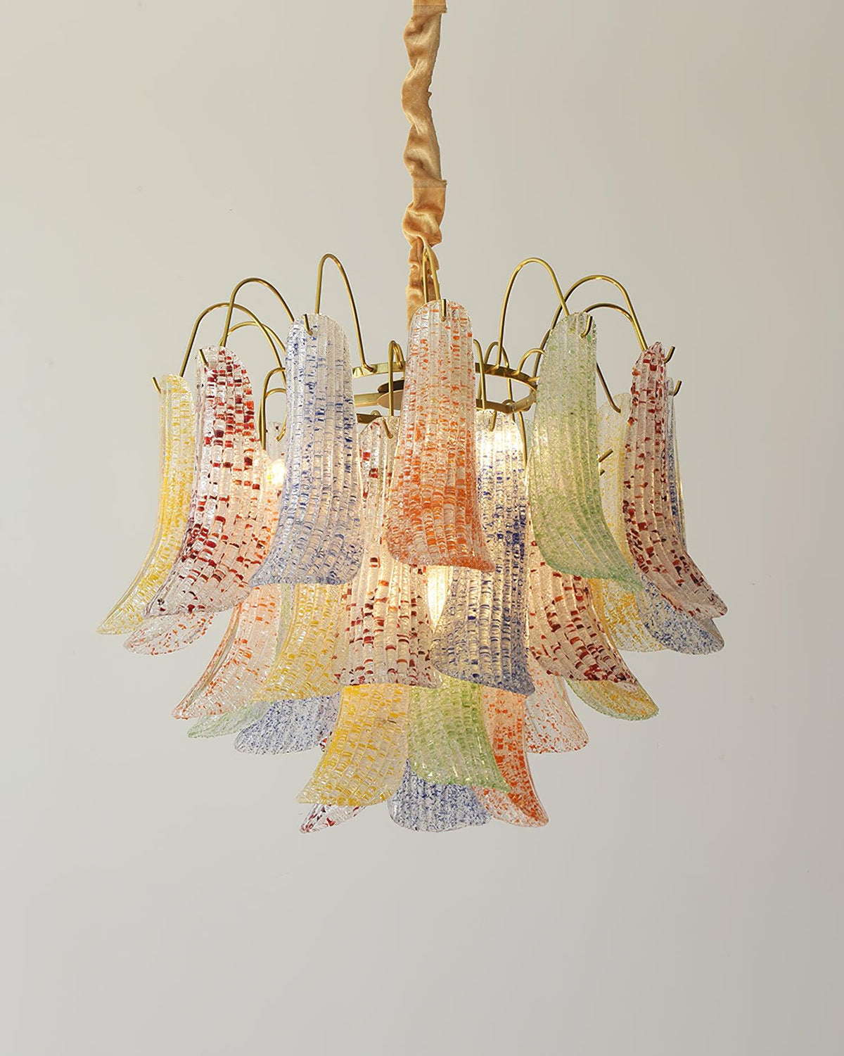 Ordelwynne Glass Chandelier-Moonnatur