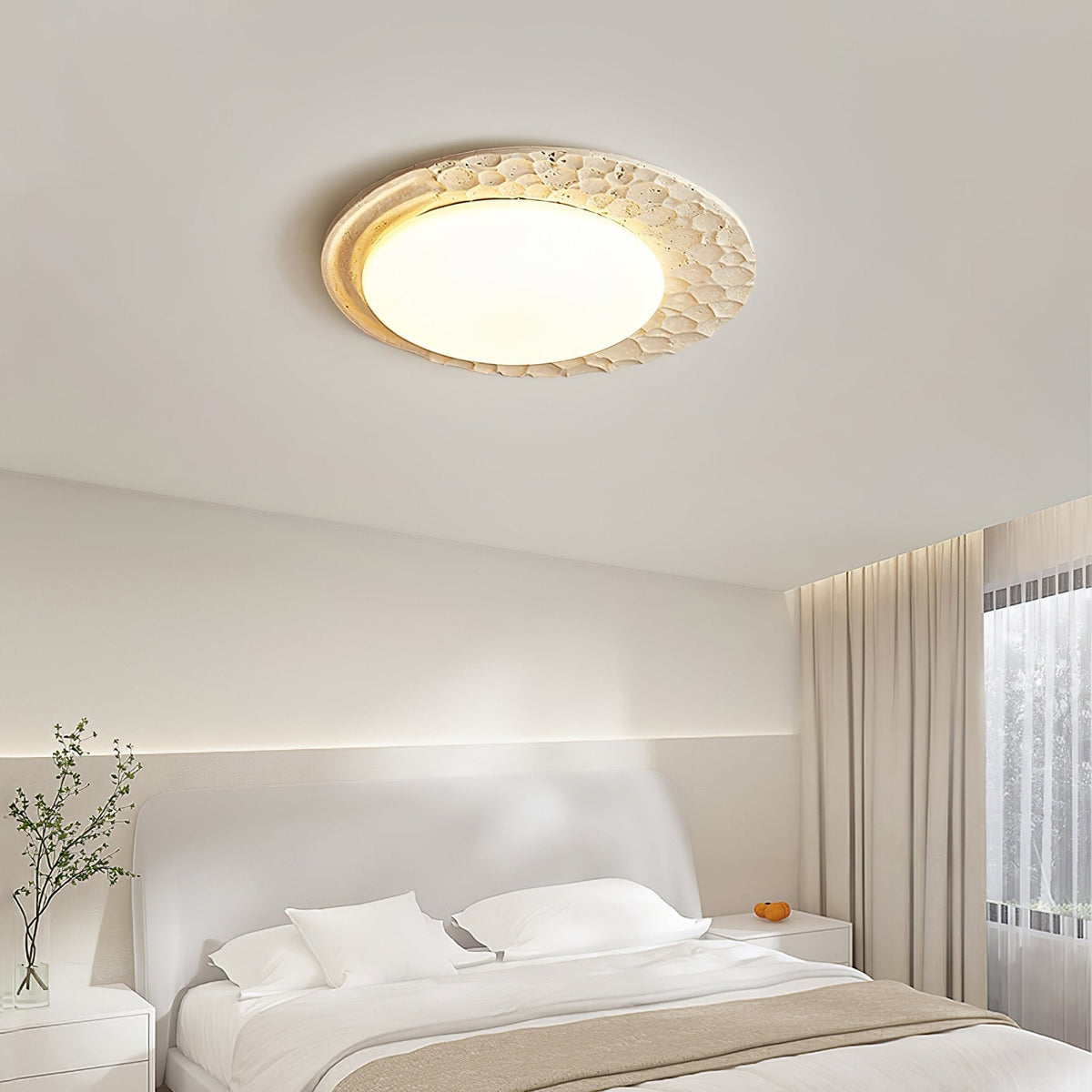 Verrenmere Travertine Ceiling Light-Moonnatur