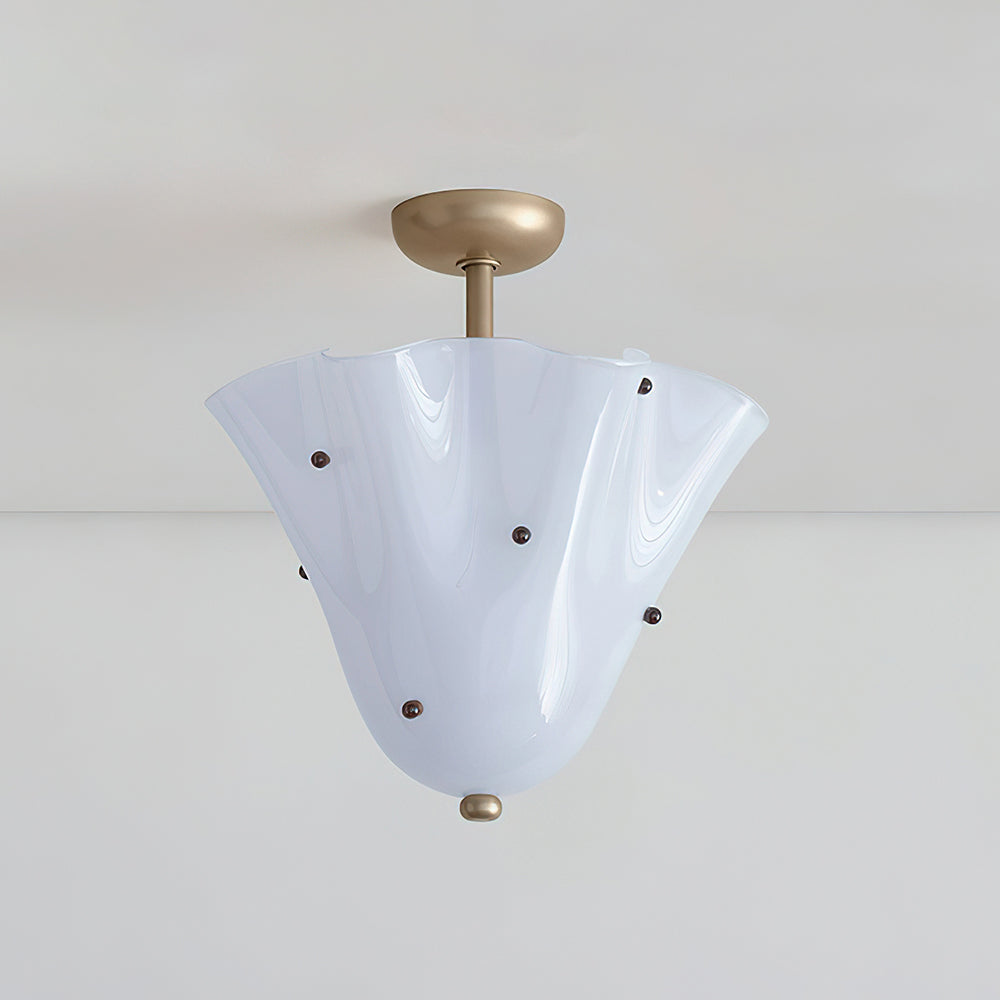 Laderrose Glass Ceiling Light-Moonnatur