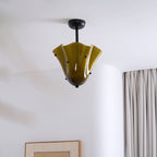 Laderrose Glass Ceiling Light-Moonnatur