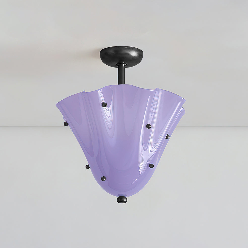 Laderrose Glass Ceiling Light-Moonnatur