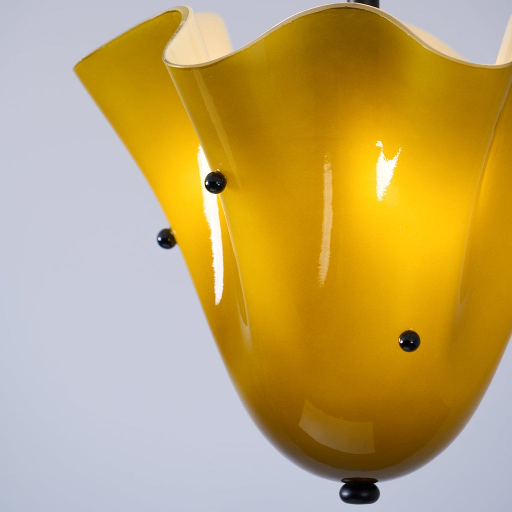 Laderrose Glass Ceiling Light-Moonnatur