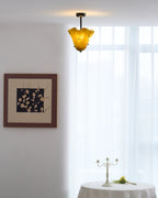 Laderrose Glass Ceiling Light-Moonnatur