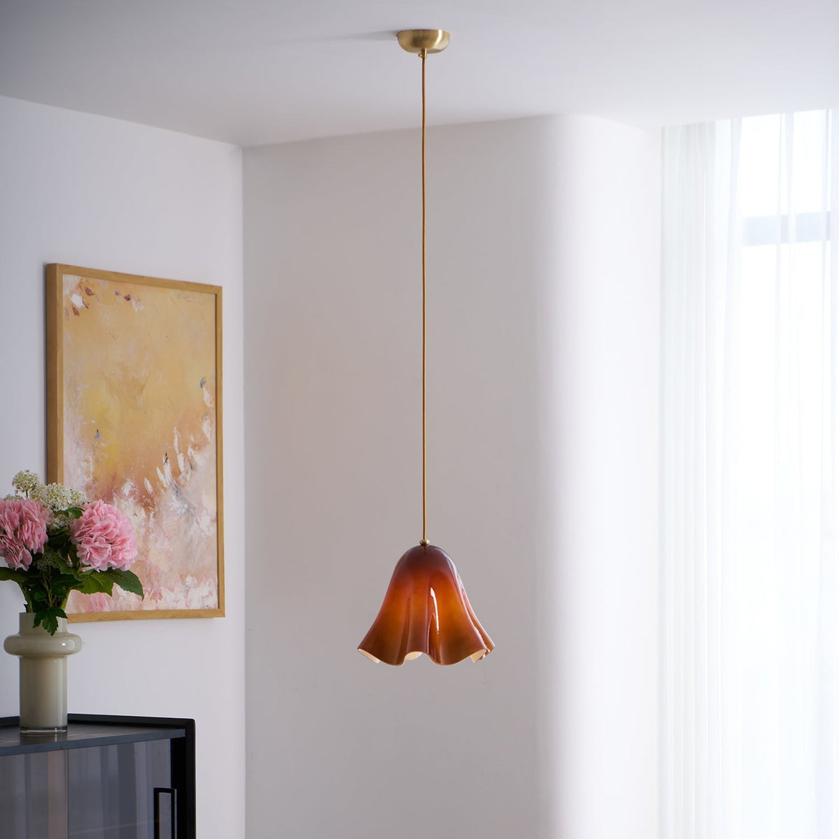 Corenoria Glass Pendant Light-Moonnatur