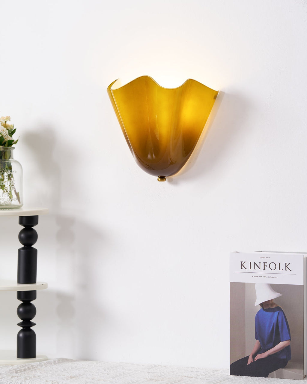 Aldeneth Glass Wall Light-Moonnatur