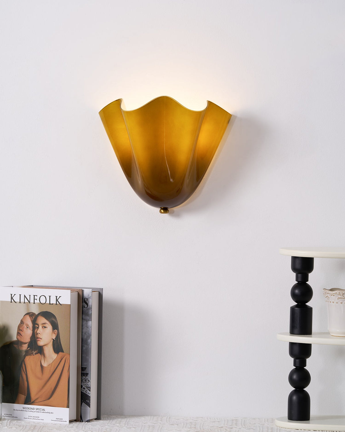 Aldeneth Glass Wall Light-Moonnatur