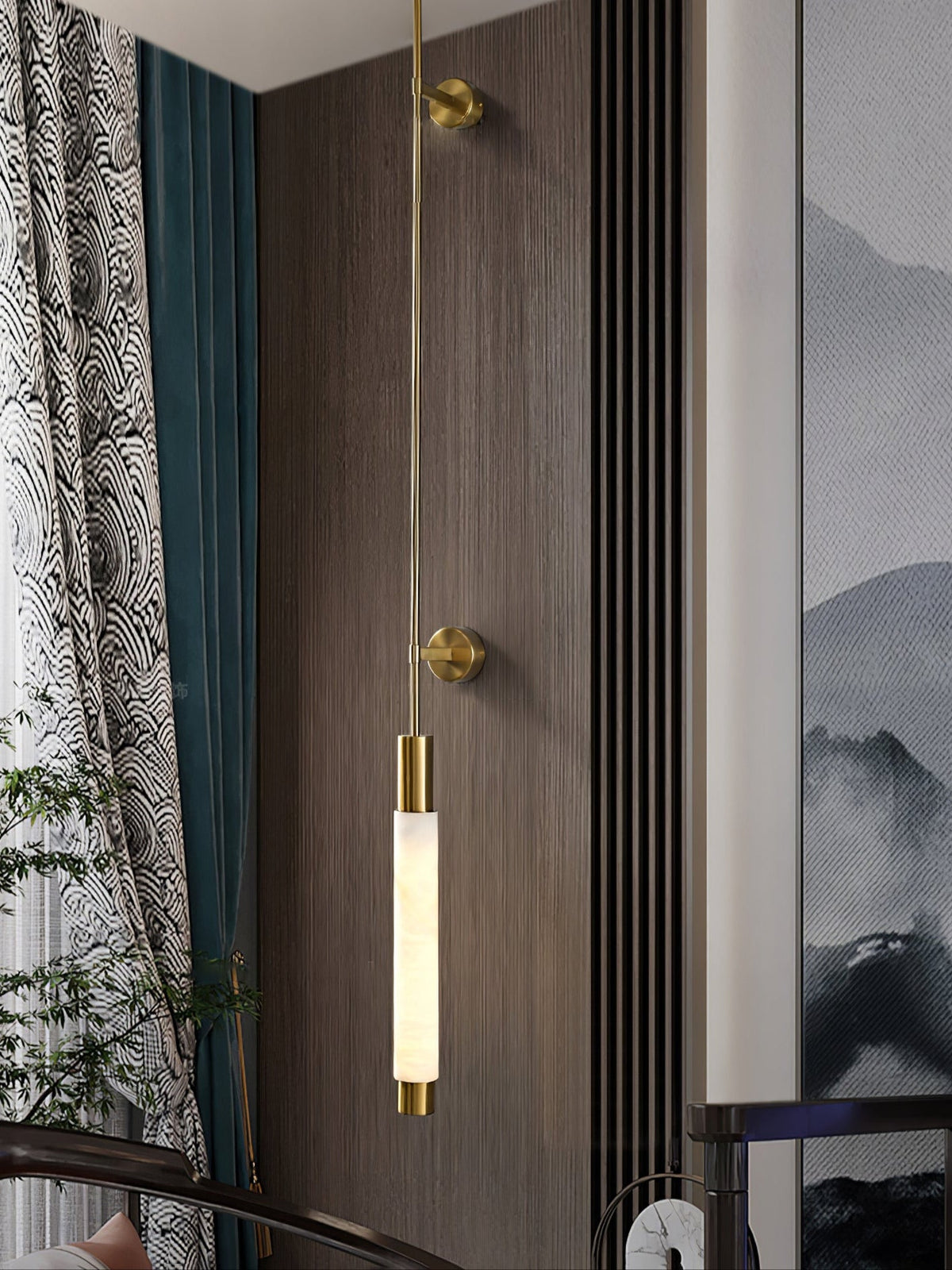 Casterenna Alabaster Wall Light-Moonnatur