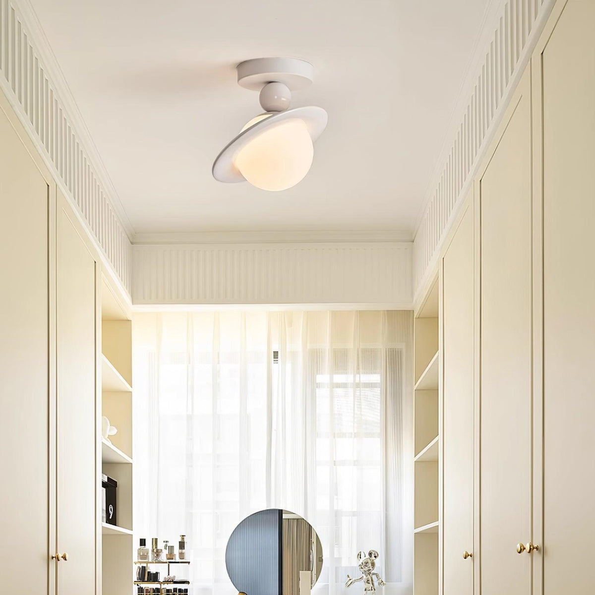 Weldenbrook Resin Ceiling Light-Moonnatur