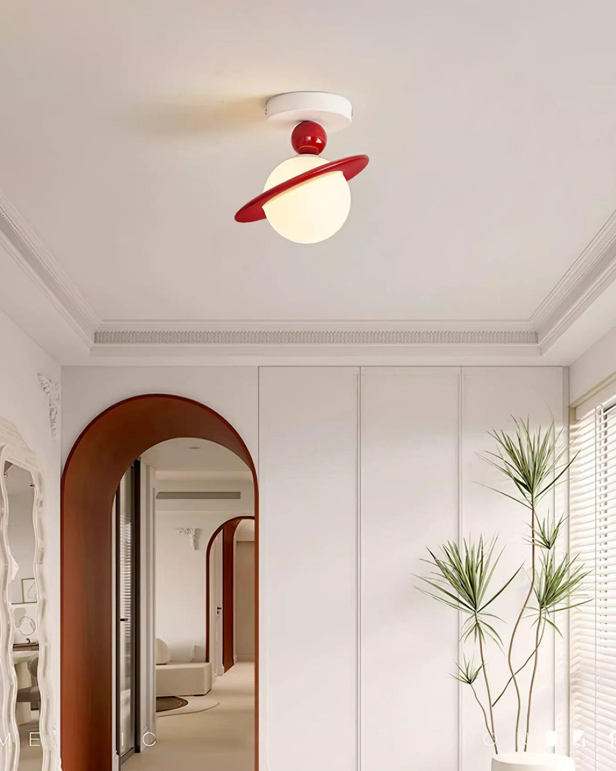 Weldenbrook Resin Ceiling Light-Moonnatur