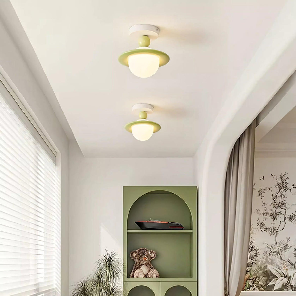 Weldenbrook Resin Ceiling Light-Moonnatur