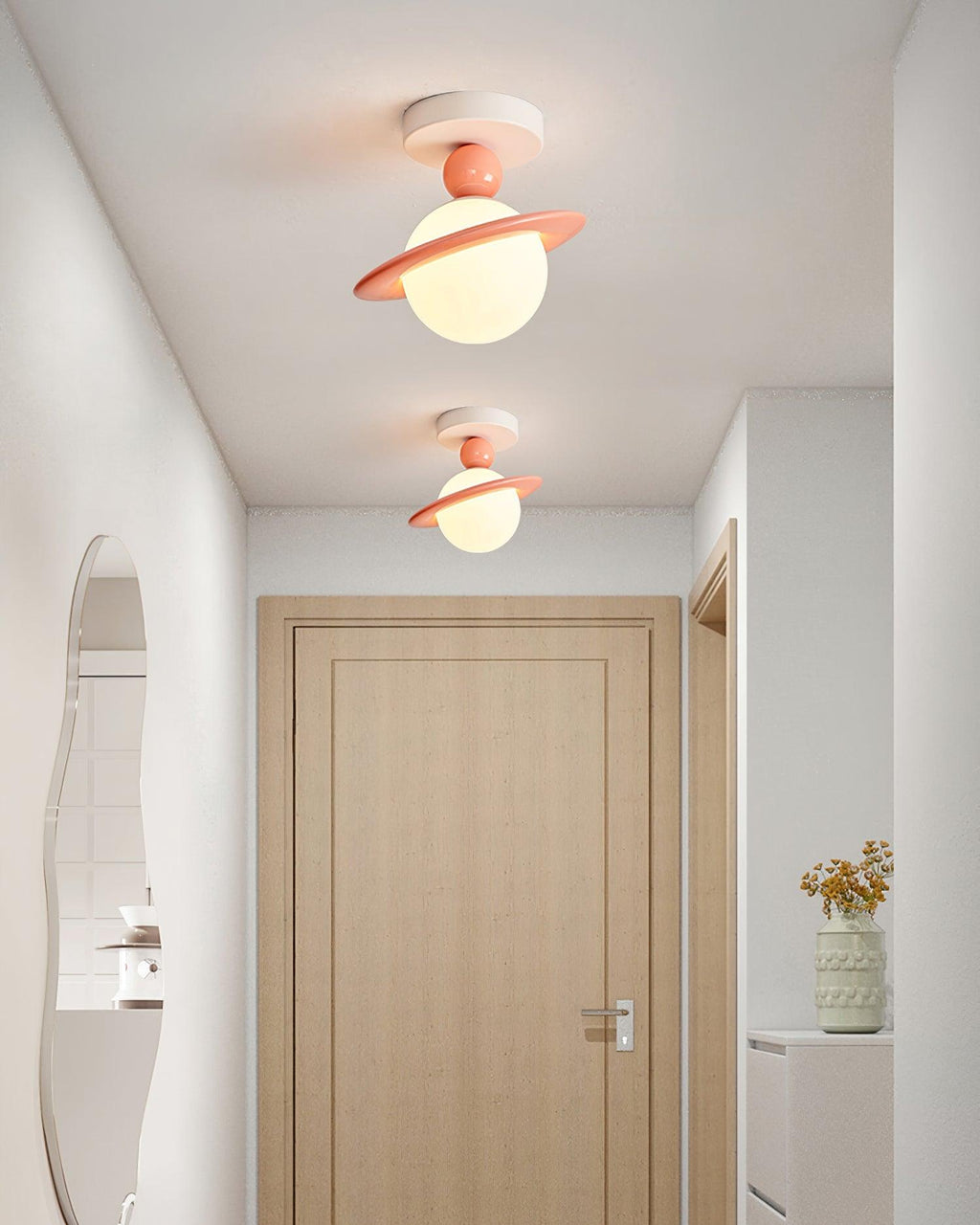 Weldenbrook Resin Ceiling Light-Moonnatur