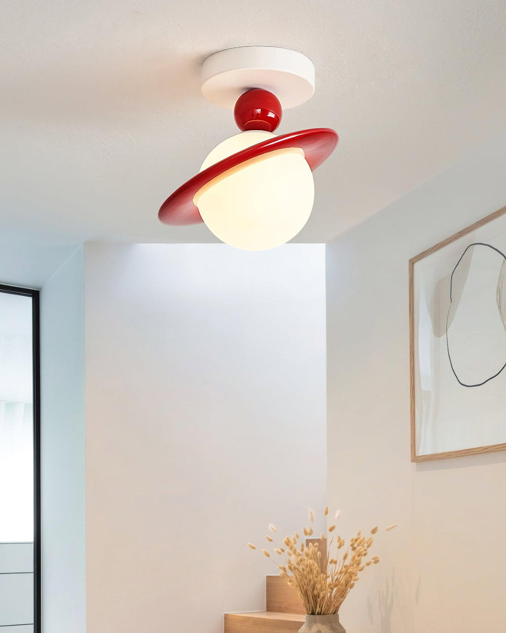 Weldenbrook Resin Ceiling Light-Moonnatur