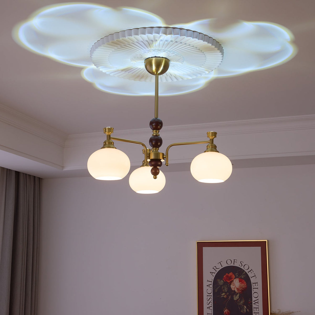 Zelvenora Glass Chandelier-Moonnatur
