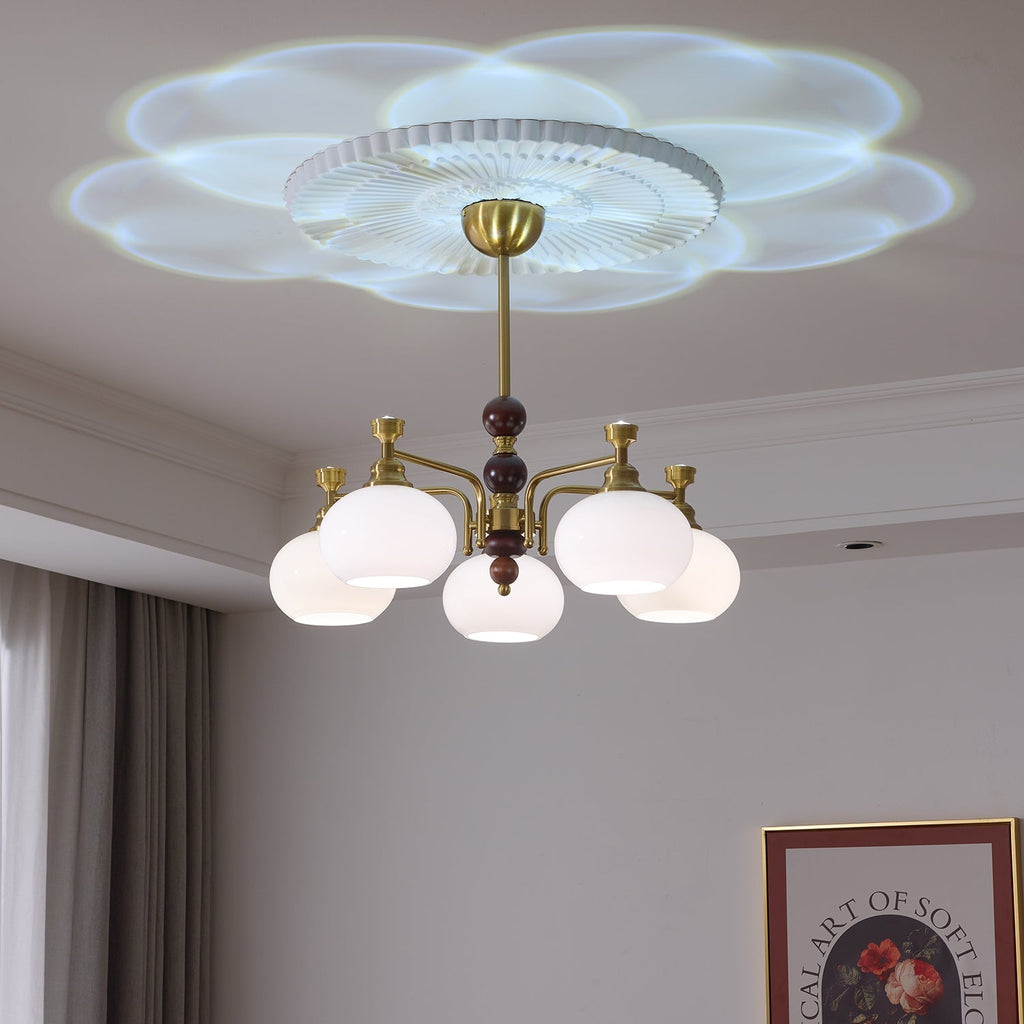 Zelvenora Glass Chandelier-Moonnatur