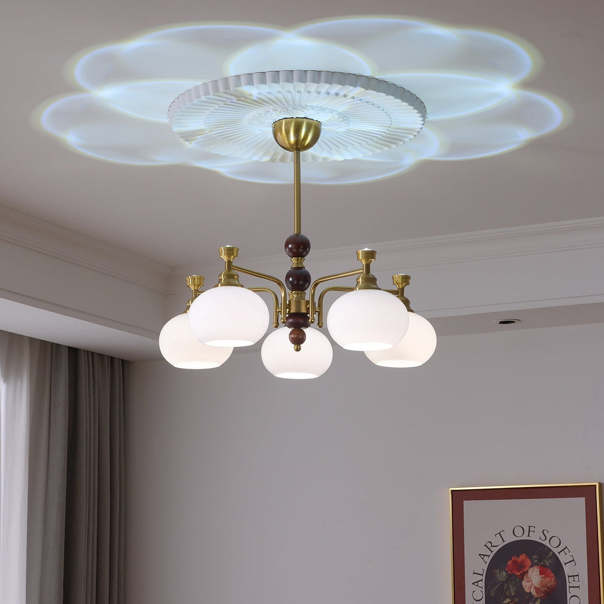 Zelvenora Glass Chandelier-Moonnatur