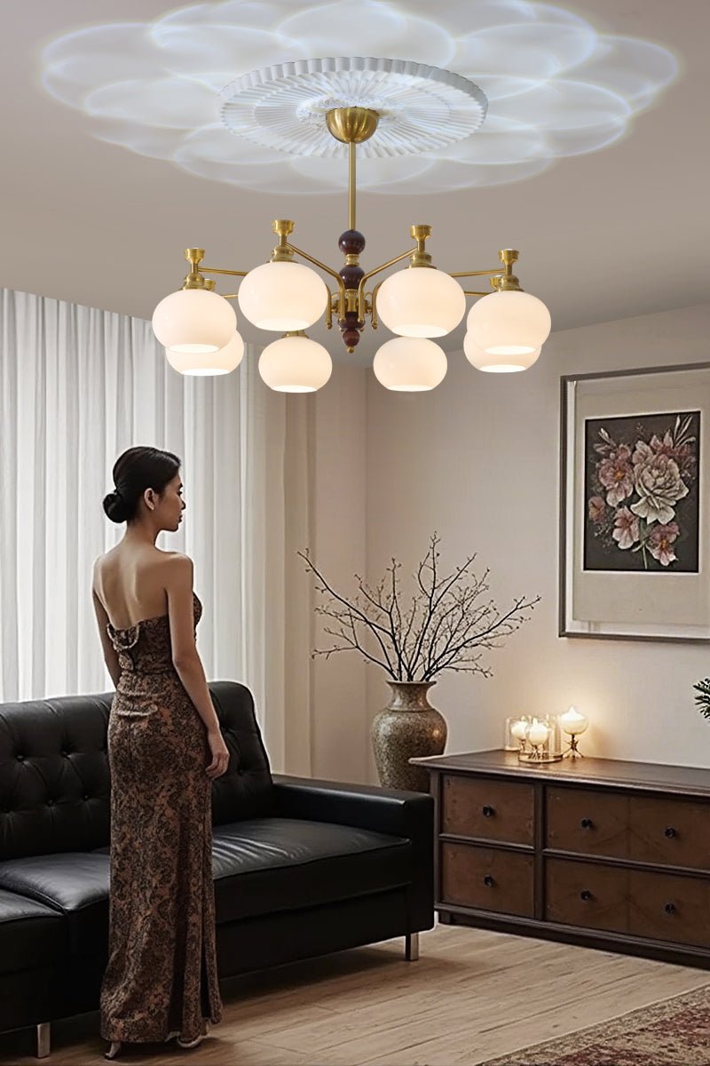 Zelvenora Glass Chandelier-Moonnatur