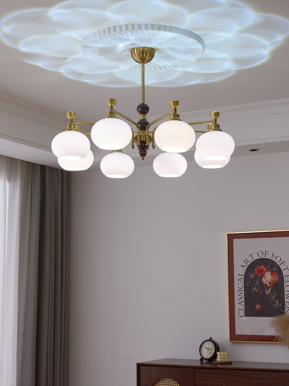 Zelvenora Glass Chandelier-Moonnatur