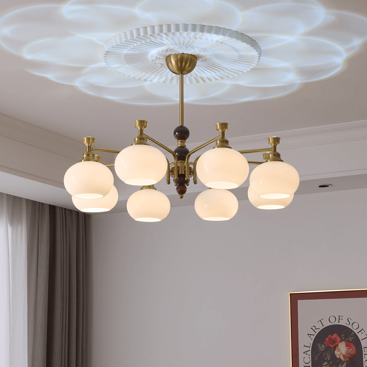Zelvenora Glass Chandelier-Moonnatur