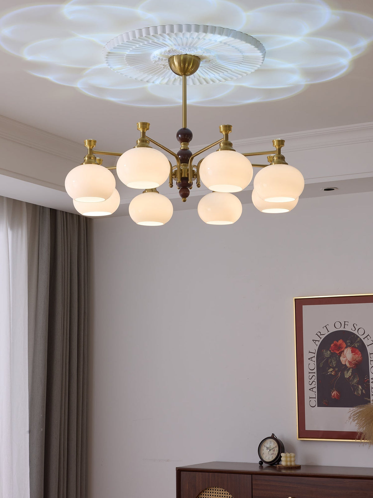 Zelvenora Glass Chandelier-Moonnatur