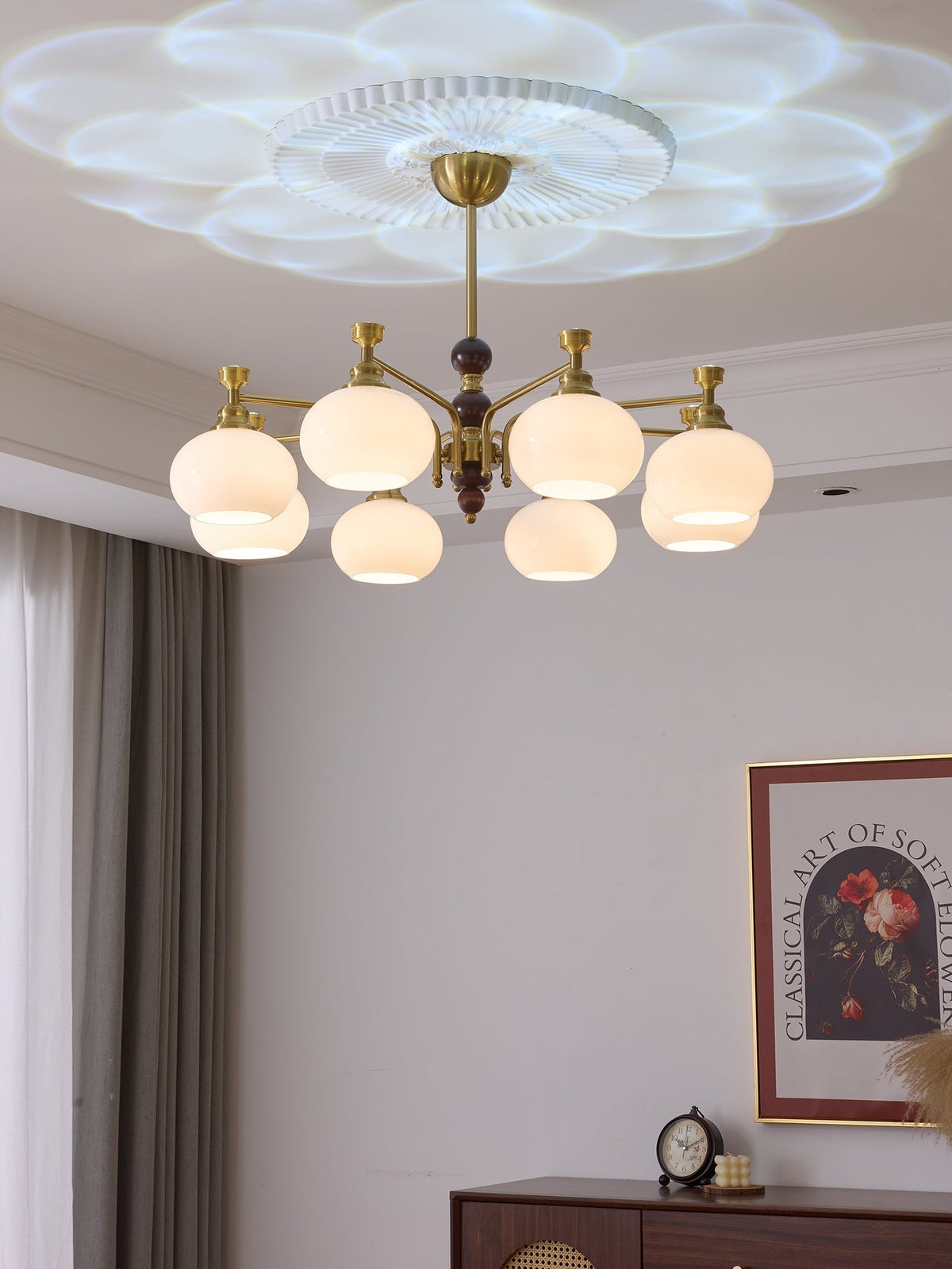 Zelvenora Glass Chandelier-Moonnatur