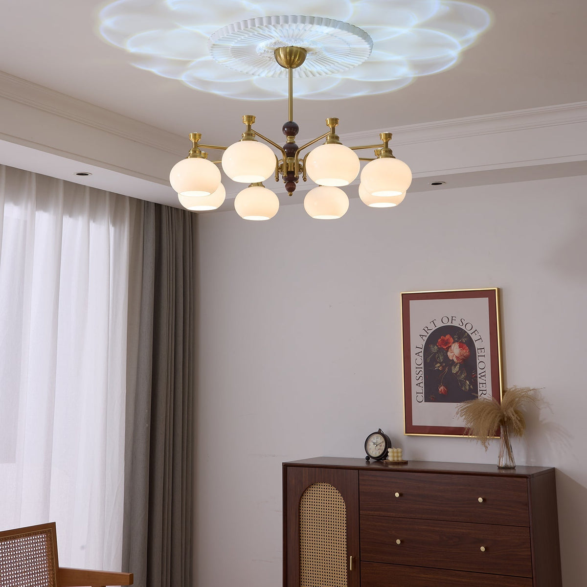 Zelvenora Glass Chandelier-Moonnatur