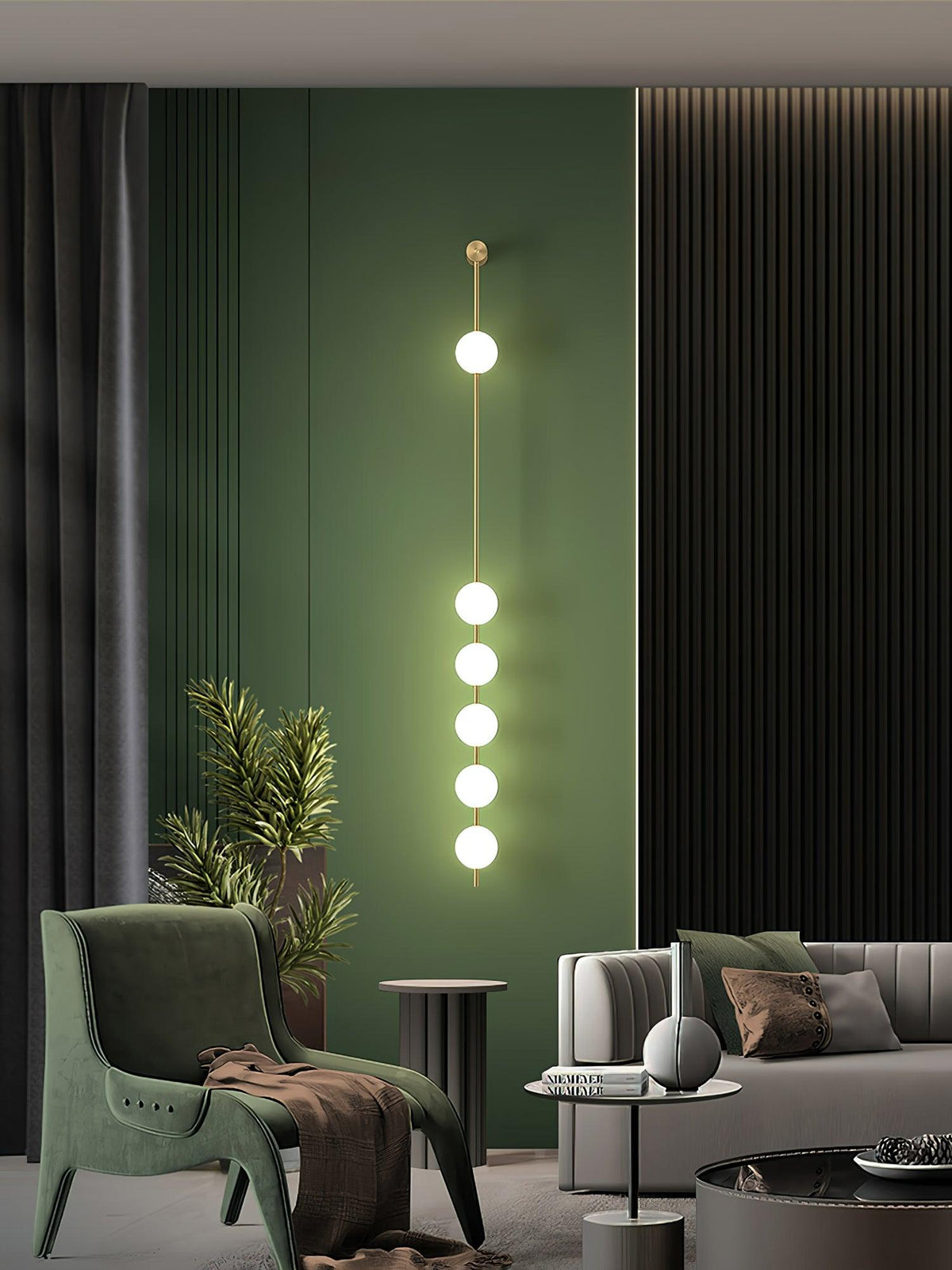 Orleniel Brass Wall Light-Moonnatur