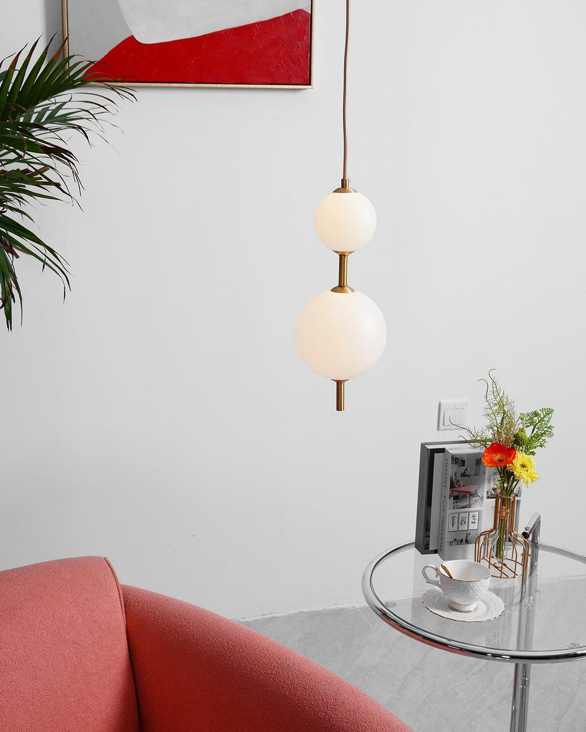 Ordelia Glass Pendant Lamp-Moonnatur
