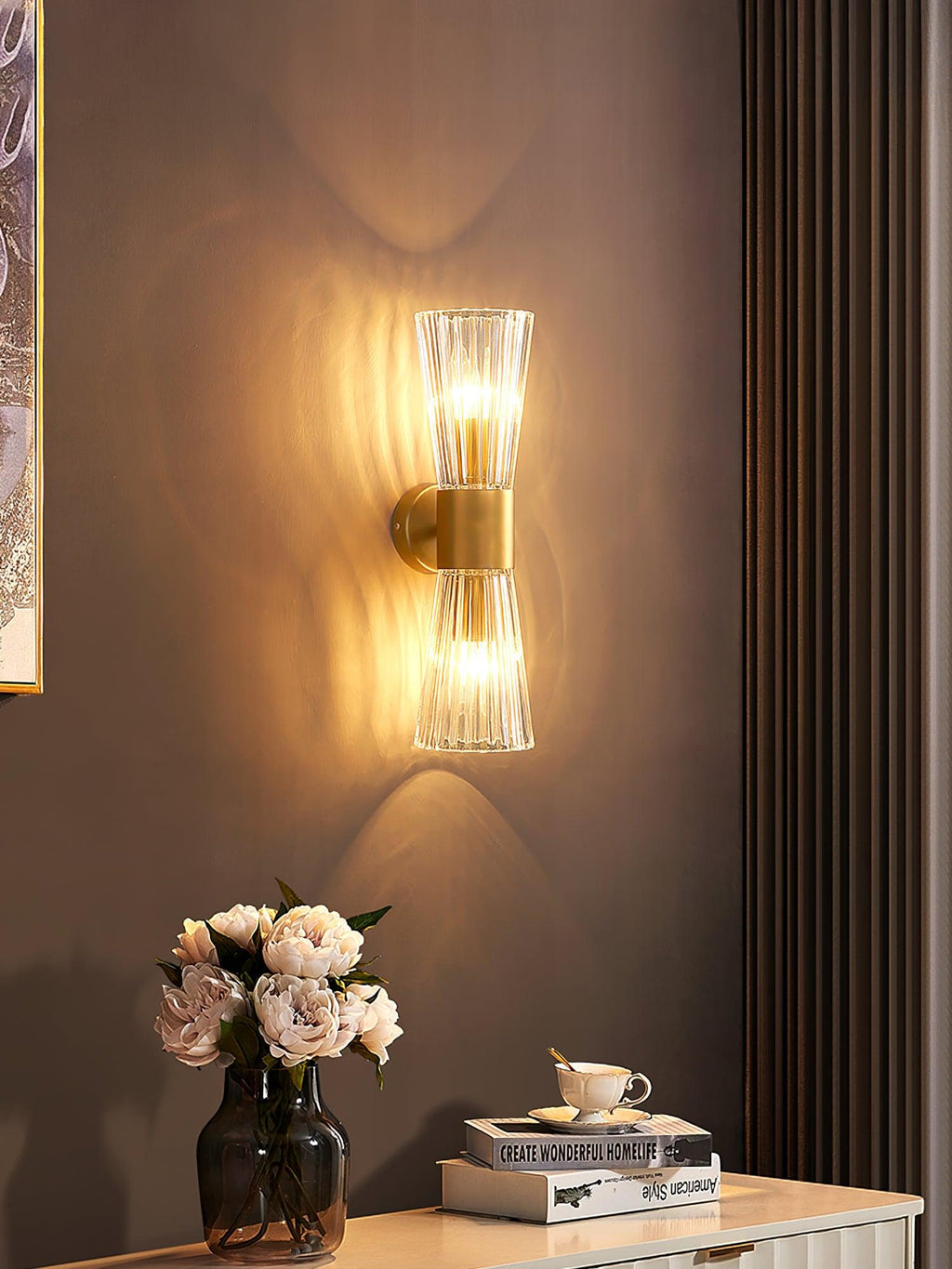 Brevella Crystal Wall Light-Moonnatur