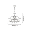 Aberley Glass Chandelier-Moonnatur