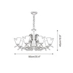 Aberley Glass Chandelier-Moonnatur
