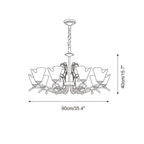 Aberley Glass Chandelier-Moonnatur