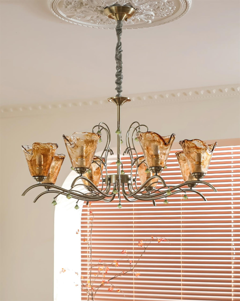 Aberley Glass Chandelier-Moonnatur
