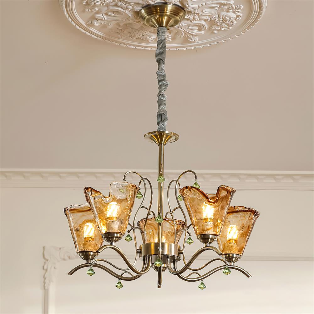 Aberley Glass Chandelier-Moonnatur
