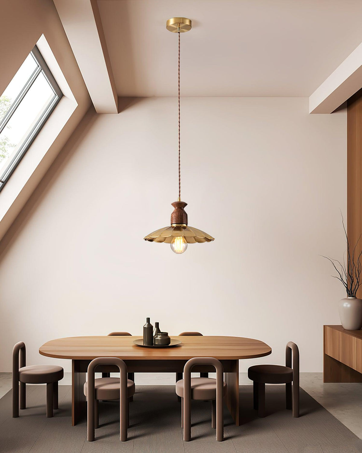 Rovenenora Brass Pendant Light-Moonnatur