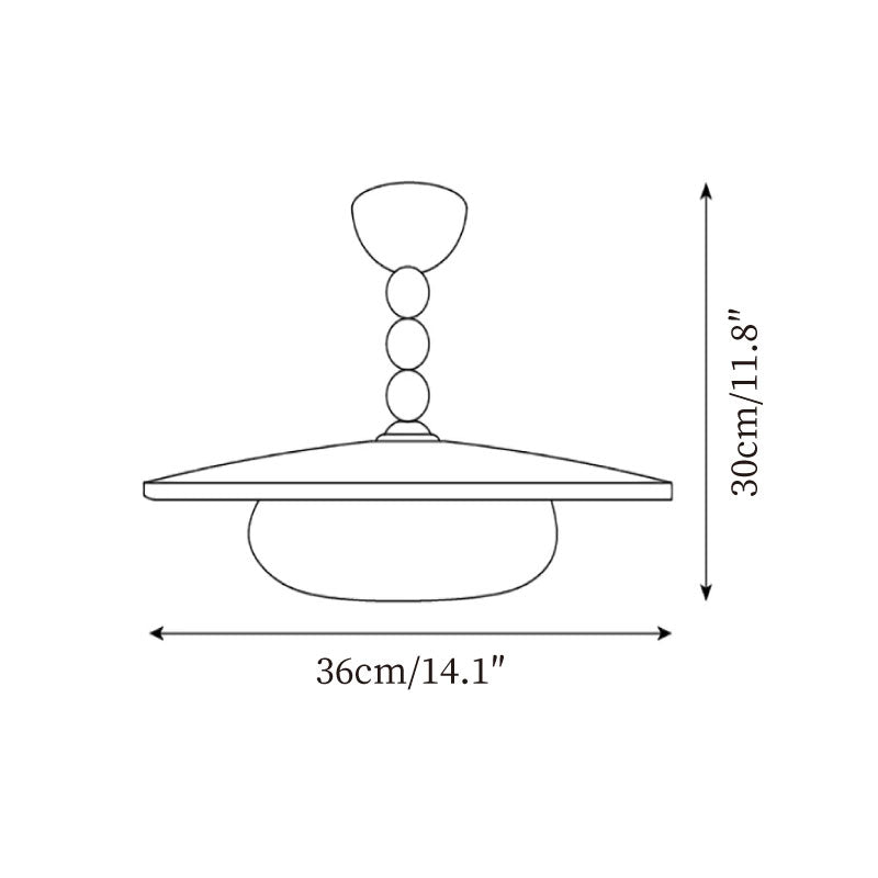Renverden Imitation Alabaster Ceiling Light-Moonnatur