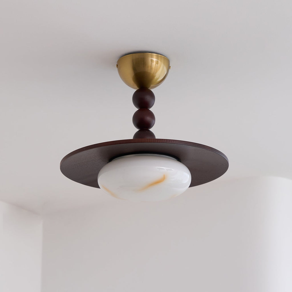Renverden Imitation Alabaster Ceiling Light-Moonnatur