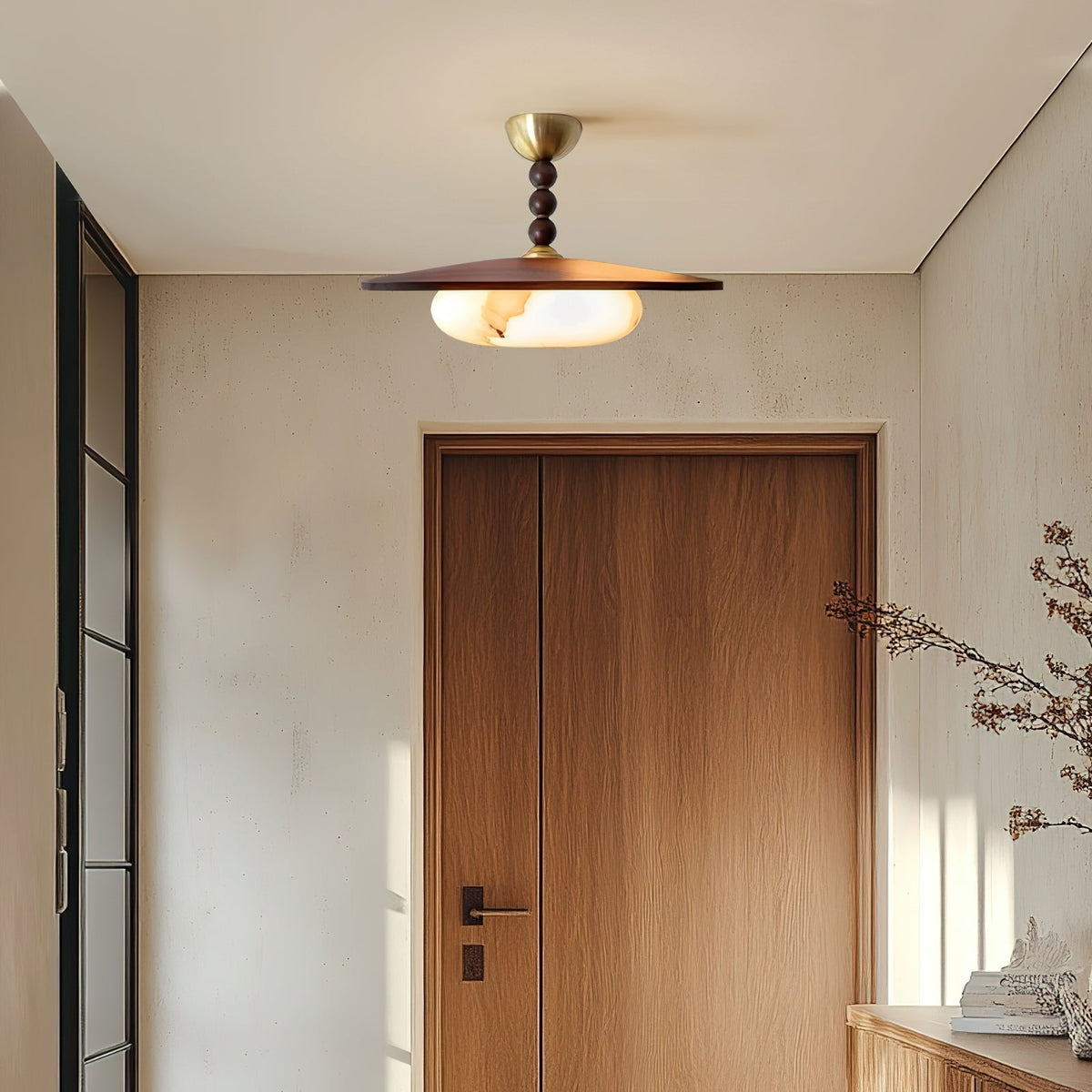 Renverden Imitation Alabaster Ceiling Light-Moonnatur