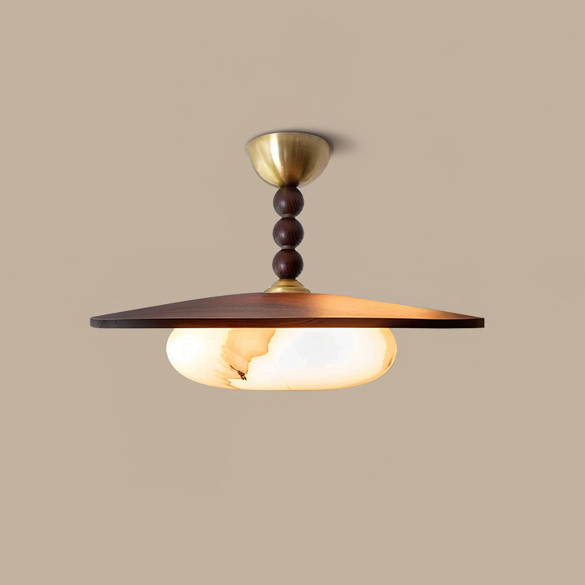 Renverden Imitation Alabaster Ceiling Light-Moonnatur