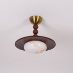 Renverden Imitation Alabaster Ceiling Light-Moonnatur