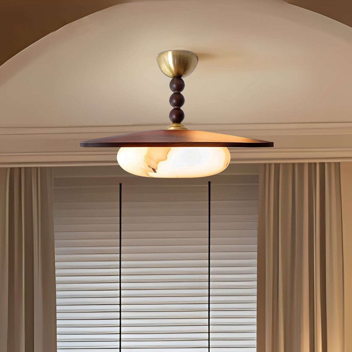 Renverden Imitation Alabaster Ceiling Light-Moonnatur