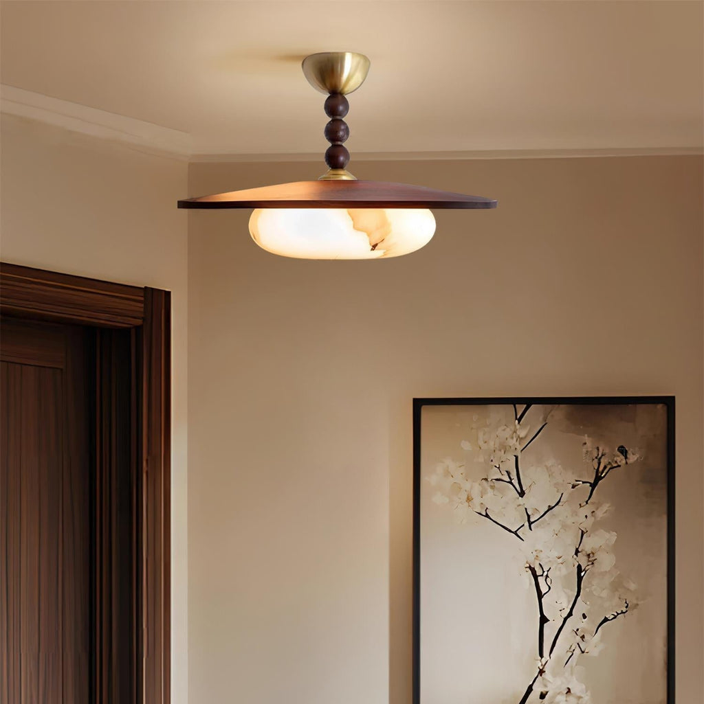 Renverden Imitation Alabaster Ceiling Light-Moonnatur