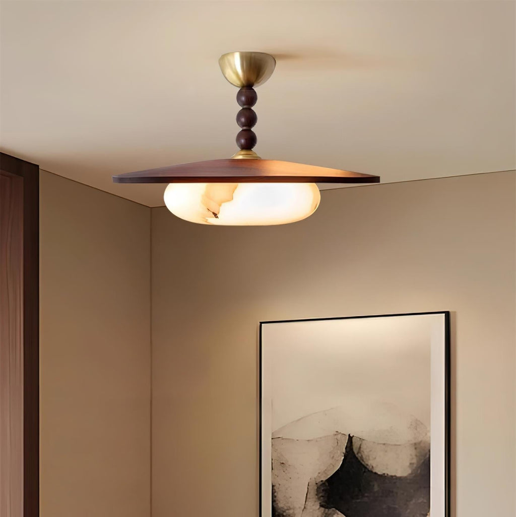 Renverden Imitation Alabaster Ceiling Light-Moonnatur